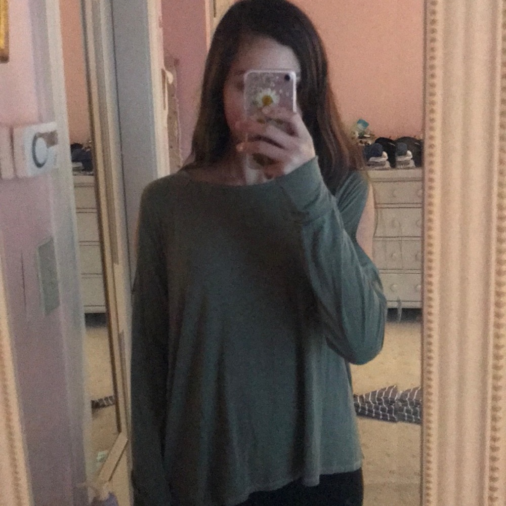Army Green American Eagle shirt